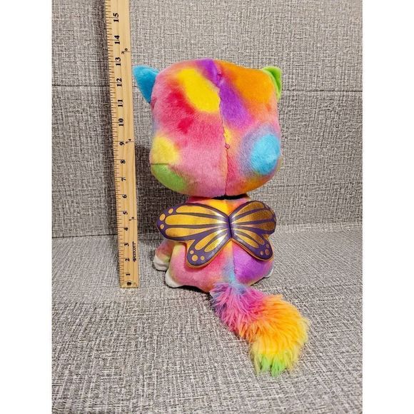 Rainbow Butterfly Unicorn Kitty Fabulous Felicity Huggable Plush Toy Multicolor - Picture 4 of 7